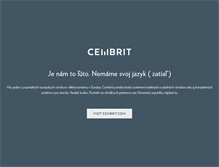 Tablet Screenshot of cembrit.sk
